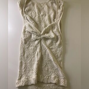 Textured Cream tank top